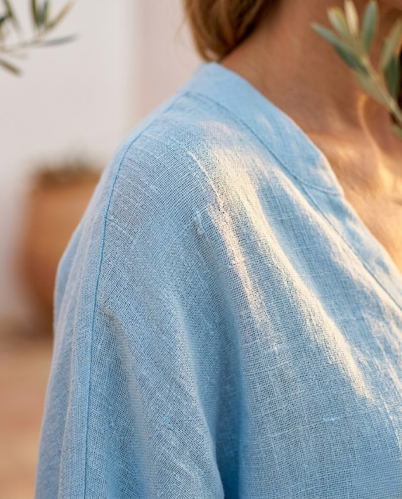 Mariel | Cotton Linen Batwing Set