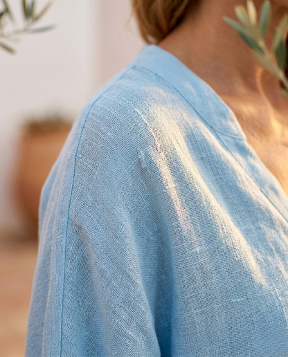 Mariel | Cotton Linen Batwing Set