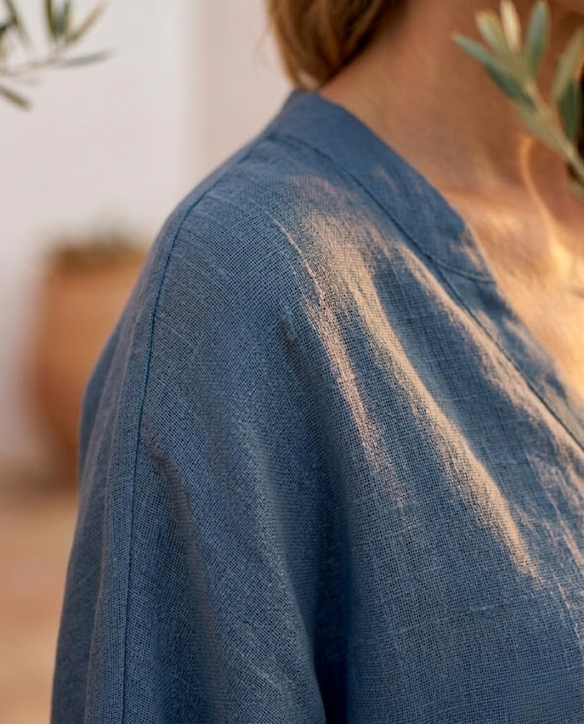 Mariel | Cotton Linen Batwing Set